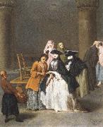 Pietro Longhi A Fortune Teller at Venice oil painting reproduction